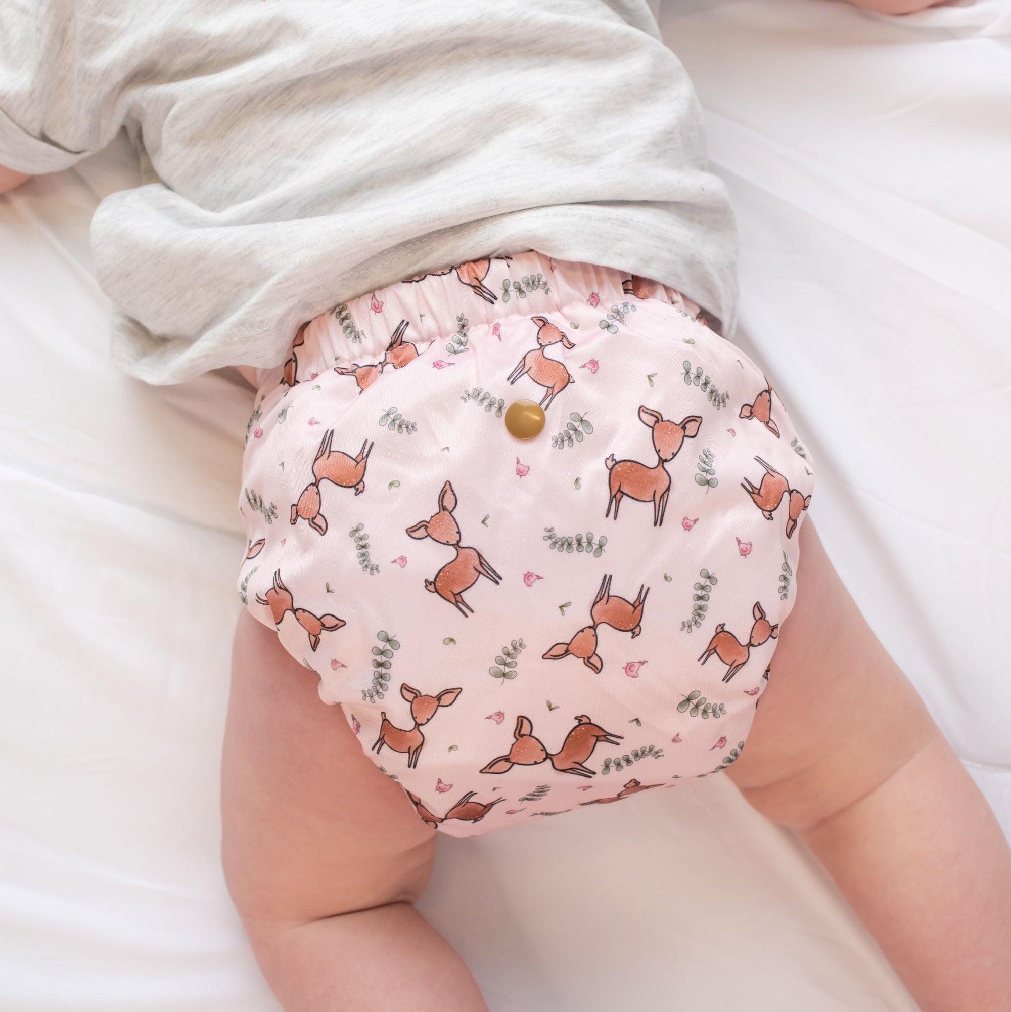 Beginner Reusable Cloth Nappy Set (4x + Pod) - Monarch
