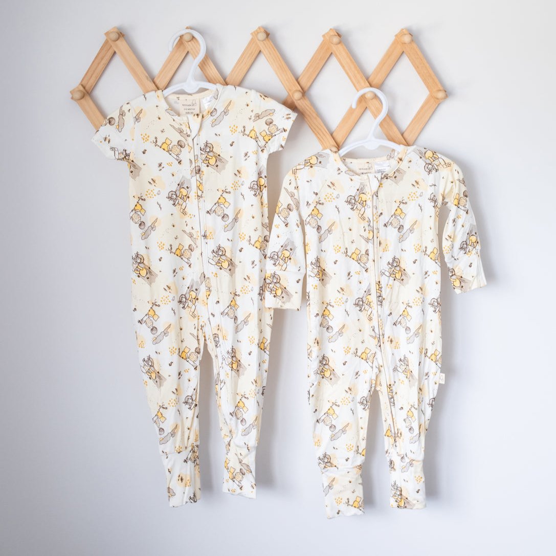 Bamboo Romper (Bootysuit) V3.0 | 100 Acre Woods (Long)