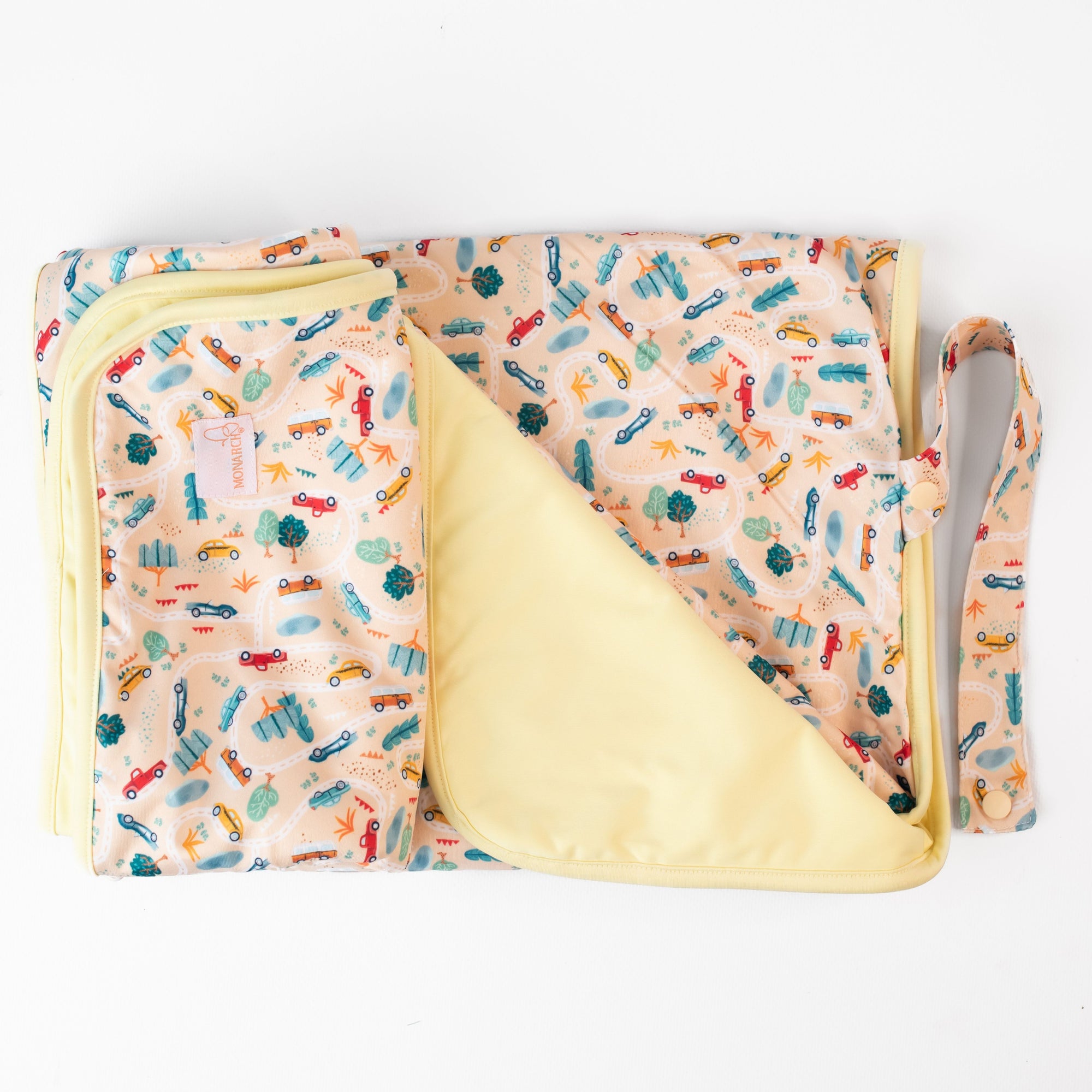 Wipe-Clean Change Mat | On The Road (Butter)