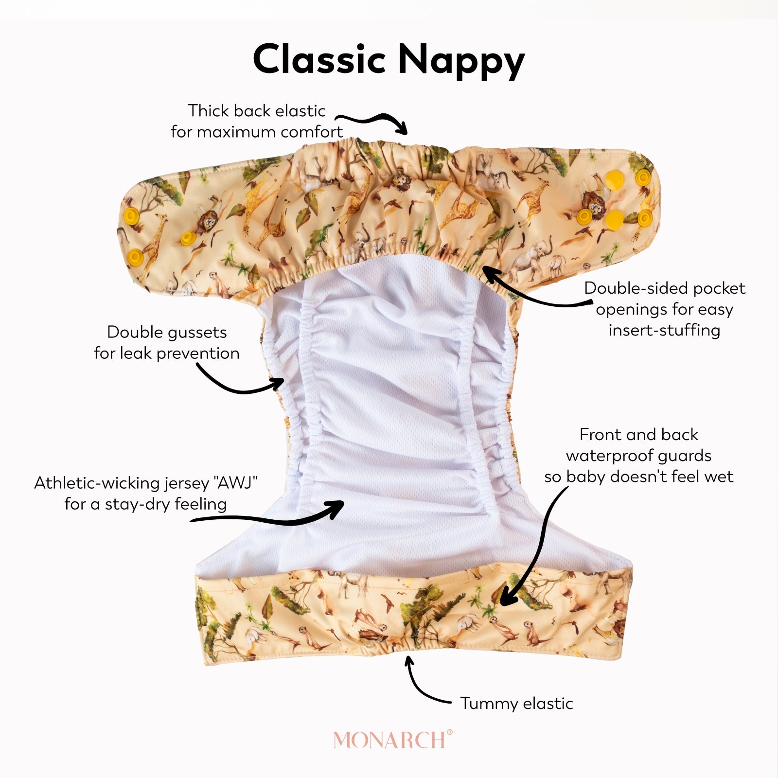 Classic Reusable Cloth Nappy V1.0 | Purple Reign