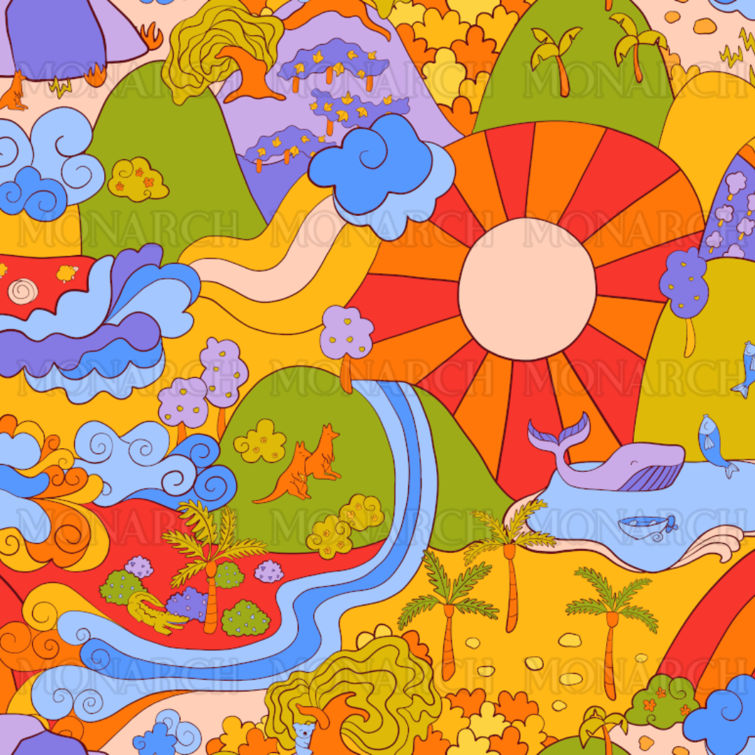 Bamboo Romper (Bootysuit) V3.0 | Sunburst Country (Short)