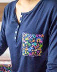 Adults Bamboo Pyjamas | Down Under (Navy)