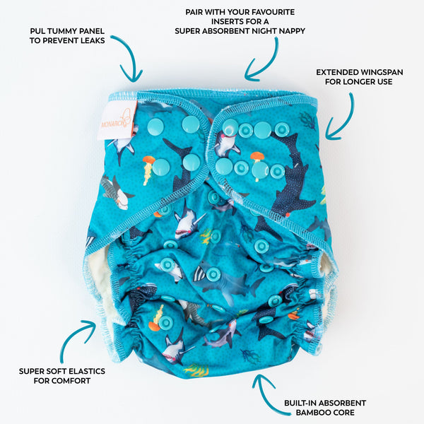 Hybrid Fitted Night Nappy | 6x Cover Bundle