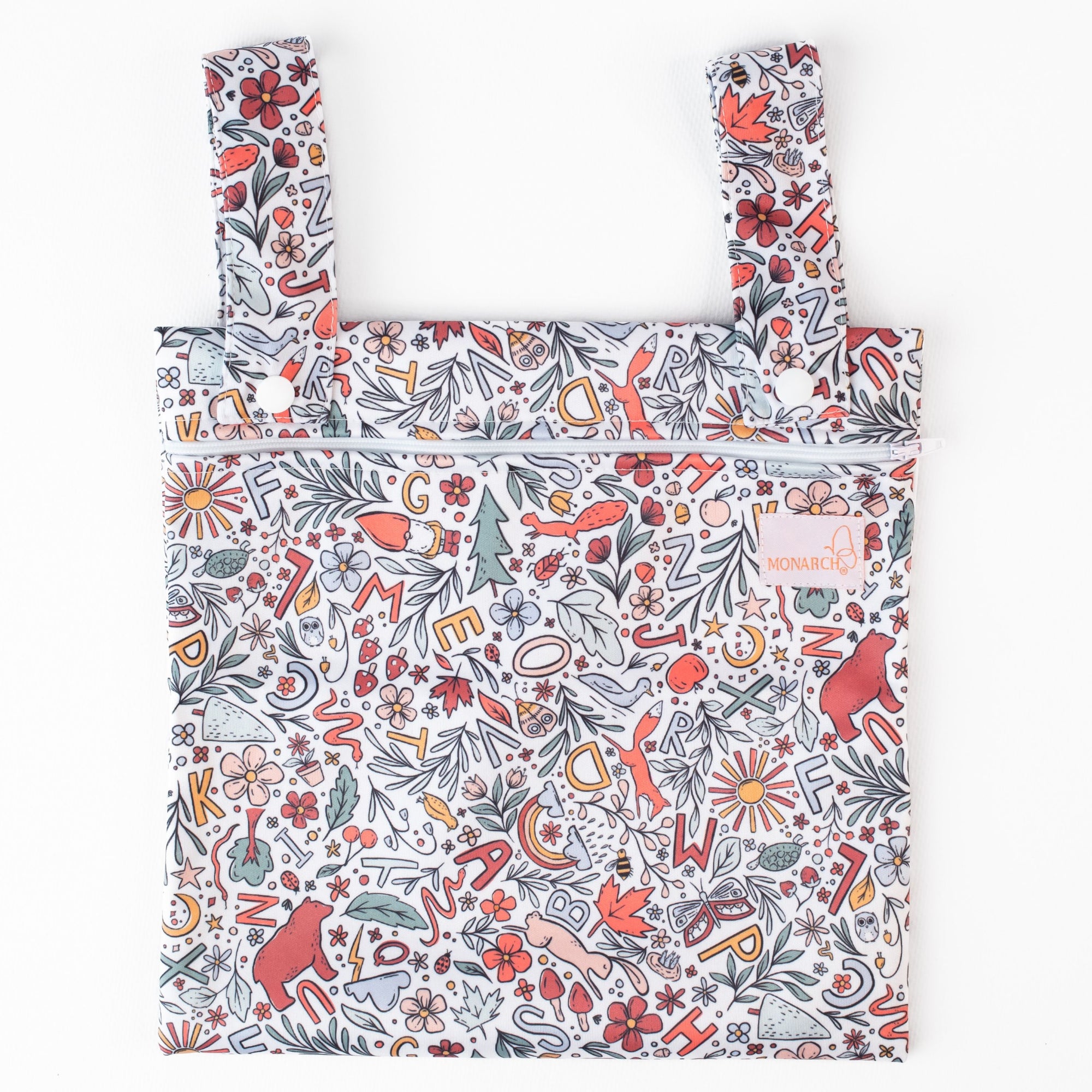 Mini Wet Bag | Woodland Alphabet