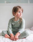 Kids Bamboo Pyjamas - Sage Dreams (Sz 5-8)