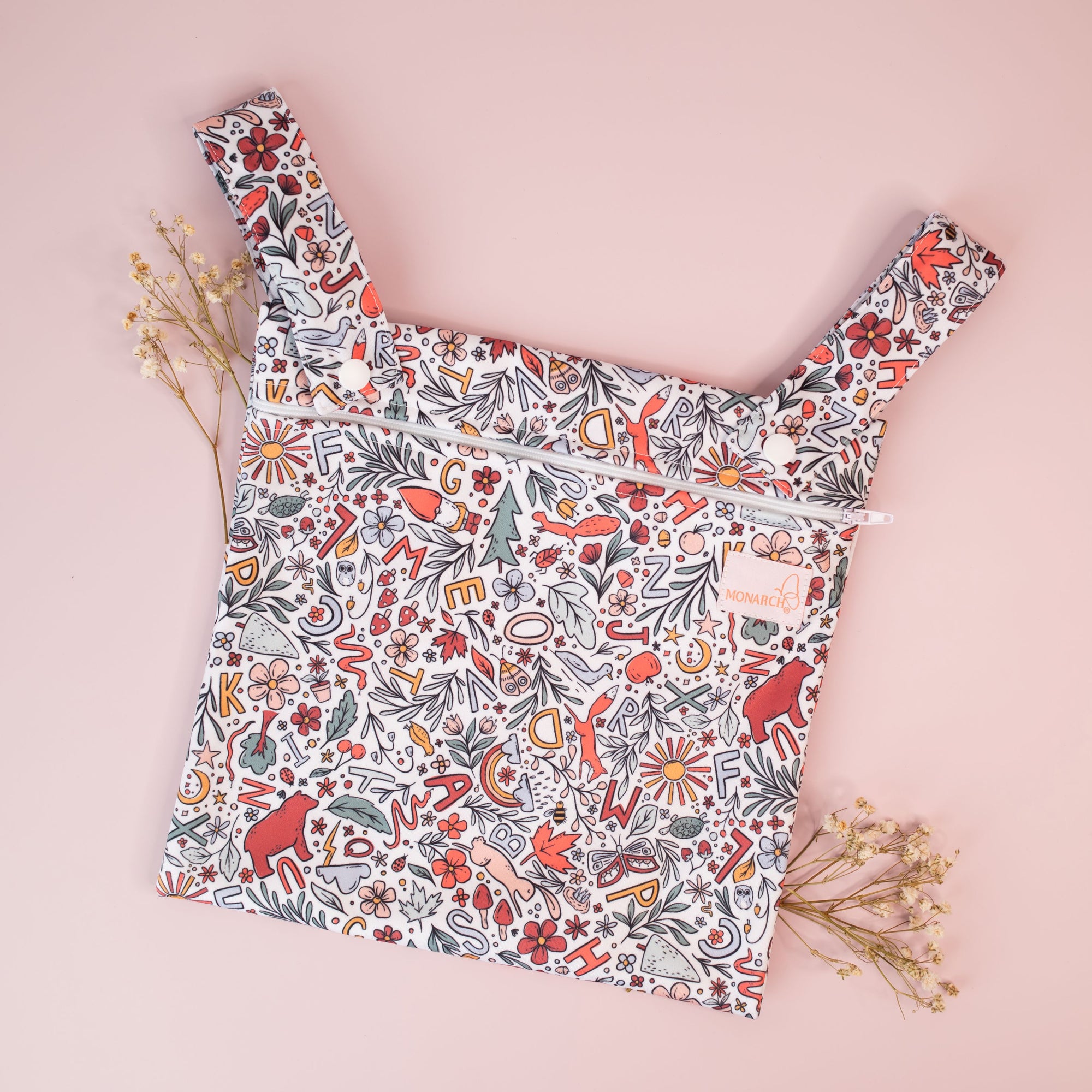 Mini Wet Bag | Woodland Alphabet