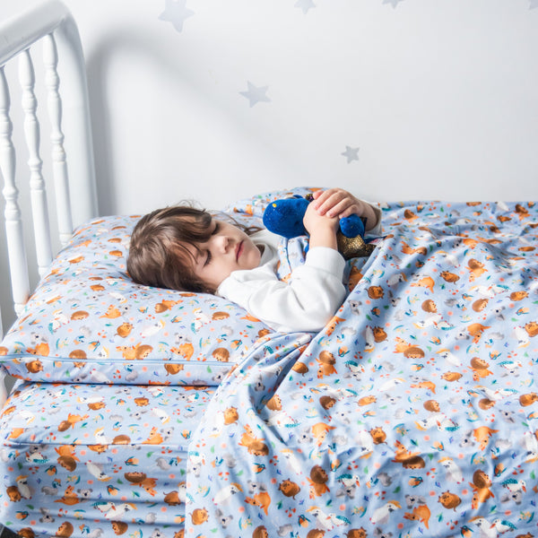 No-Leak Quilt Cover | True Blue