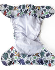 Ultimate Wipeable Cloth Nappy | Prehistoric - Monarch
