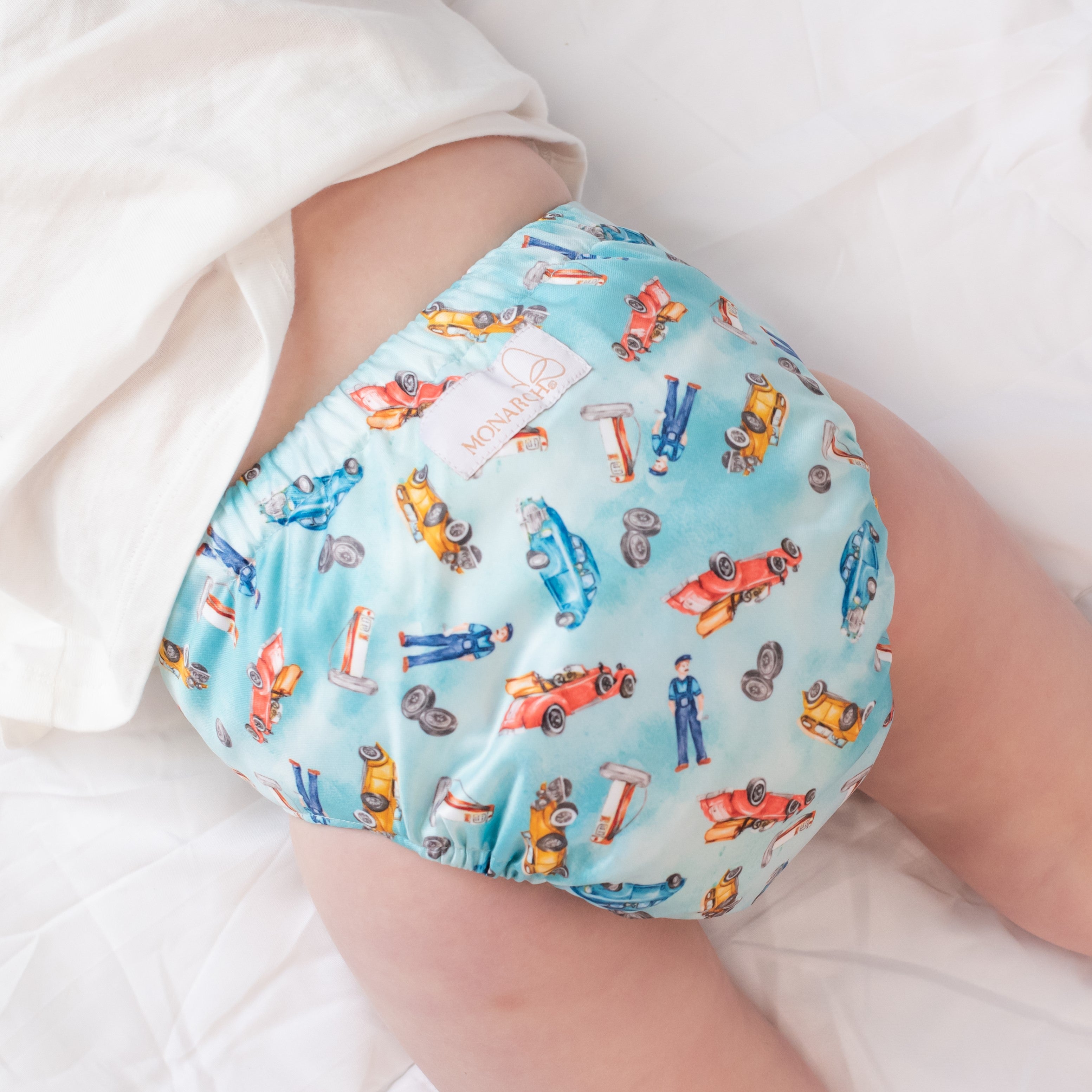 Ultimate Wipeable Snap-In Cloth Nappy | Vintage Cars