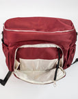 [SECONDS] 4-in-1 Nappy Backpack | Cranberry - Monarch