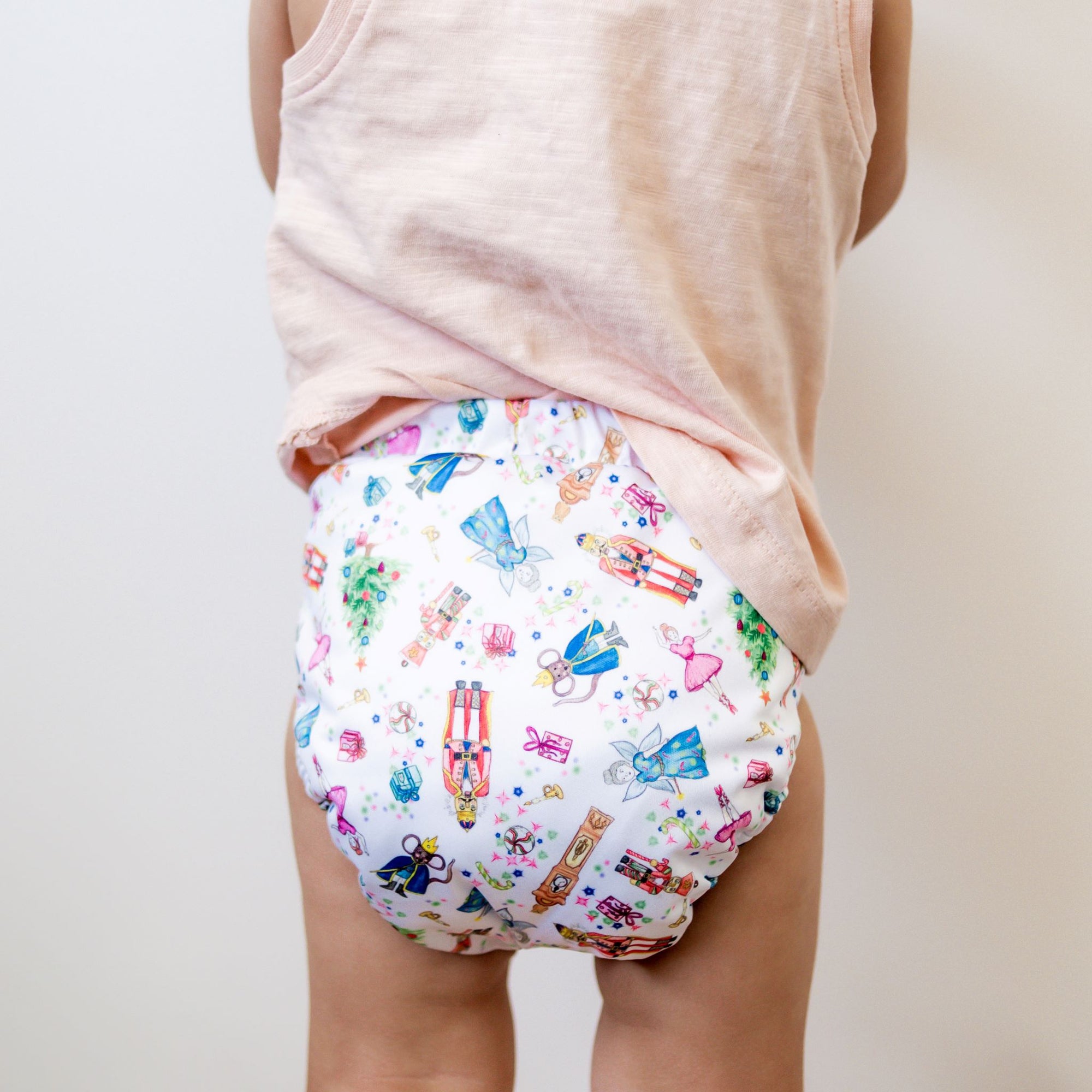 Alcmena | V3.5 Snap & Wipe Cloth Nappy | What's Crackin' - Monarch