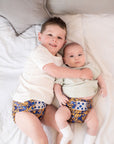 Beginner Reusable Cloth Nappy Set (4x + Pod) - Monarch