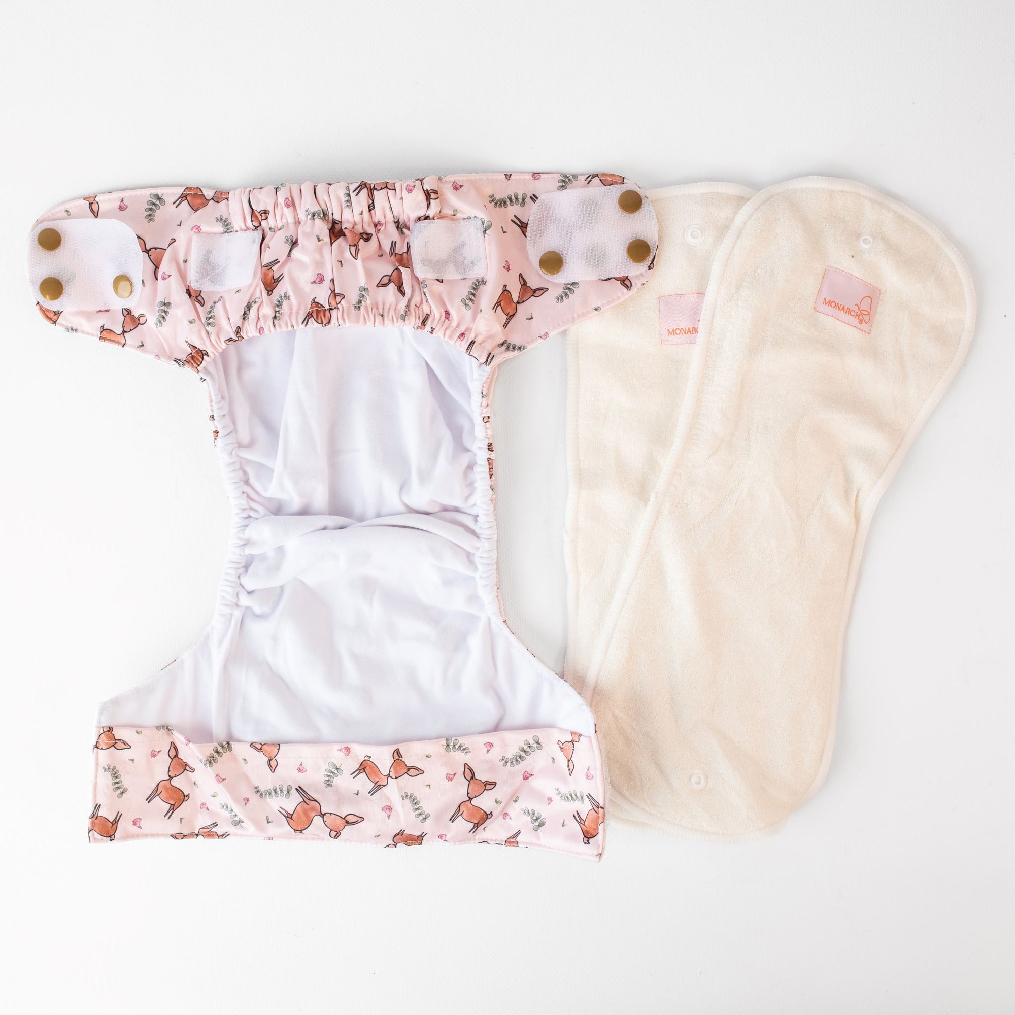 Beginner Reusable Cloth Nappy Set (4x + Pod) - Monarch