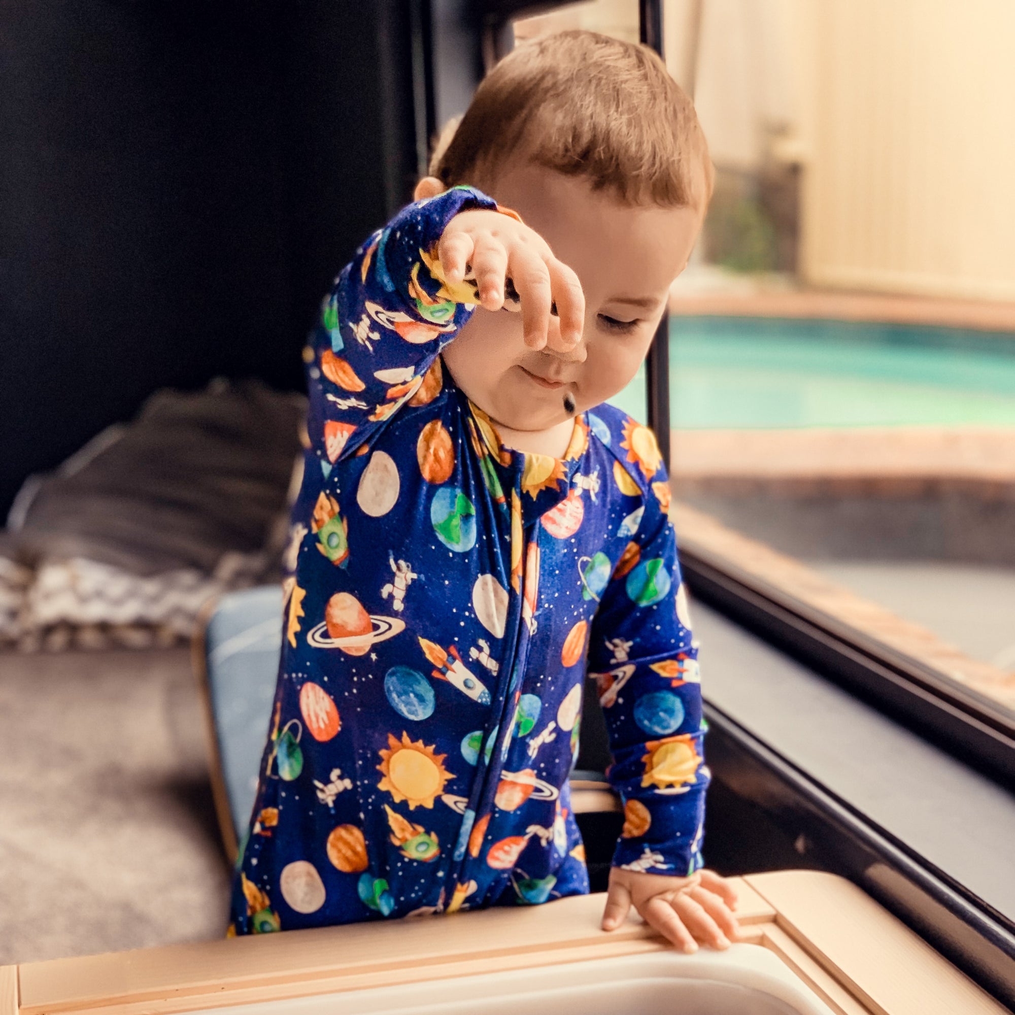 Bamboo Romper (Bootysuit) 3.0 | Blast Off - Long and Short Sleeved - Monarch