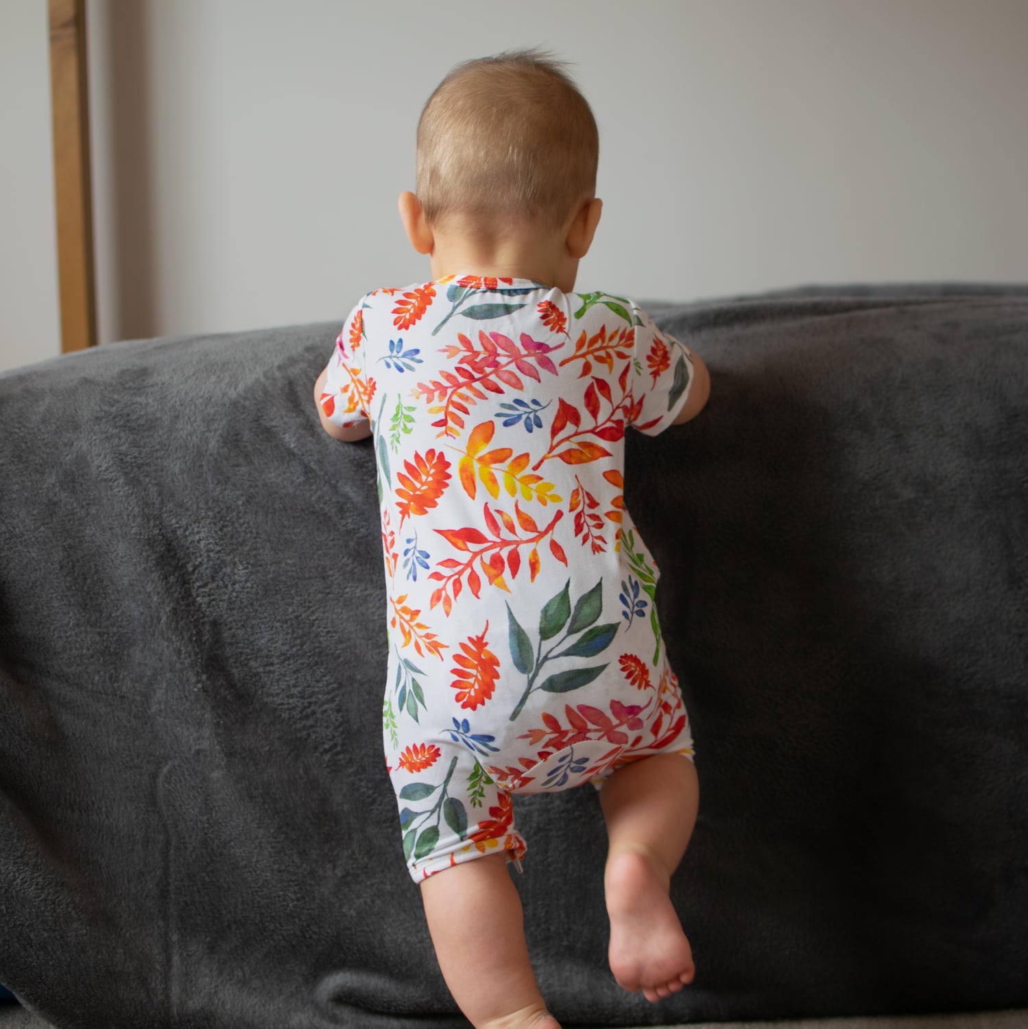 Bamboo Romper (Bootysuit) 1.0 I | Four Seasons - Short Sleeved - Monarch