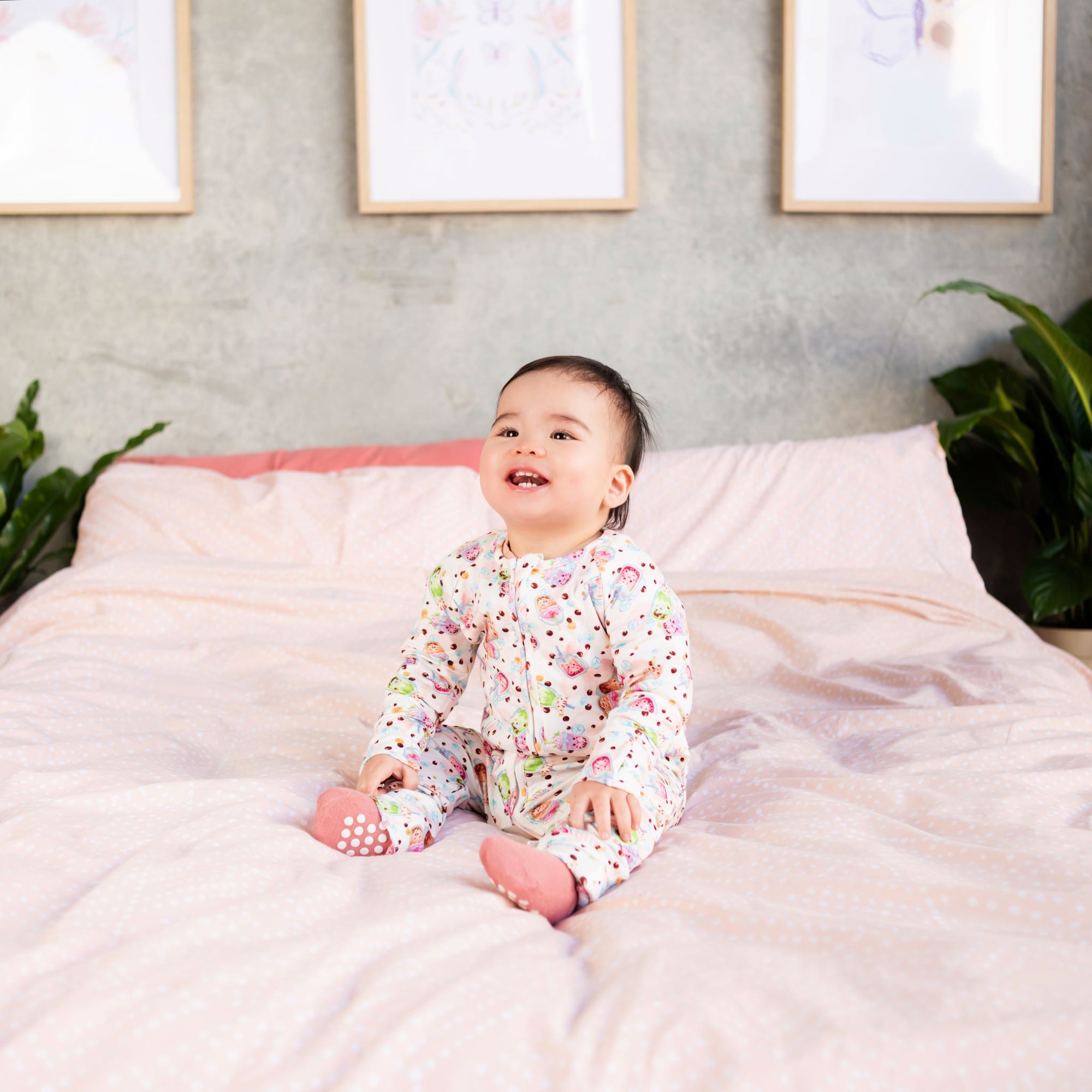 Bamboo Romper (Bootysuit) 3.0 | Bubba Tea - Long and Short Sleeved - Monarch