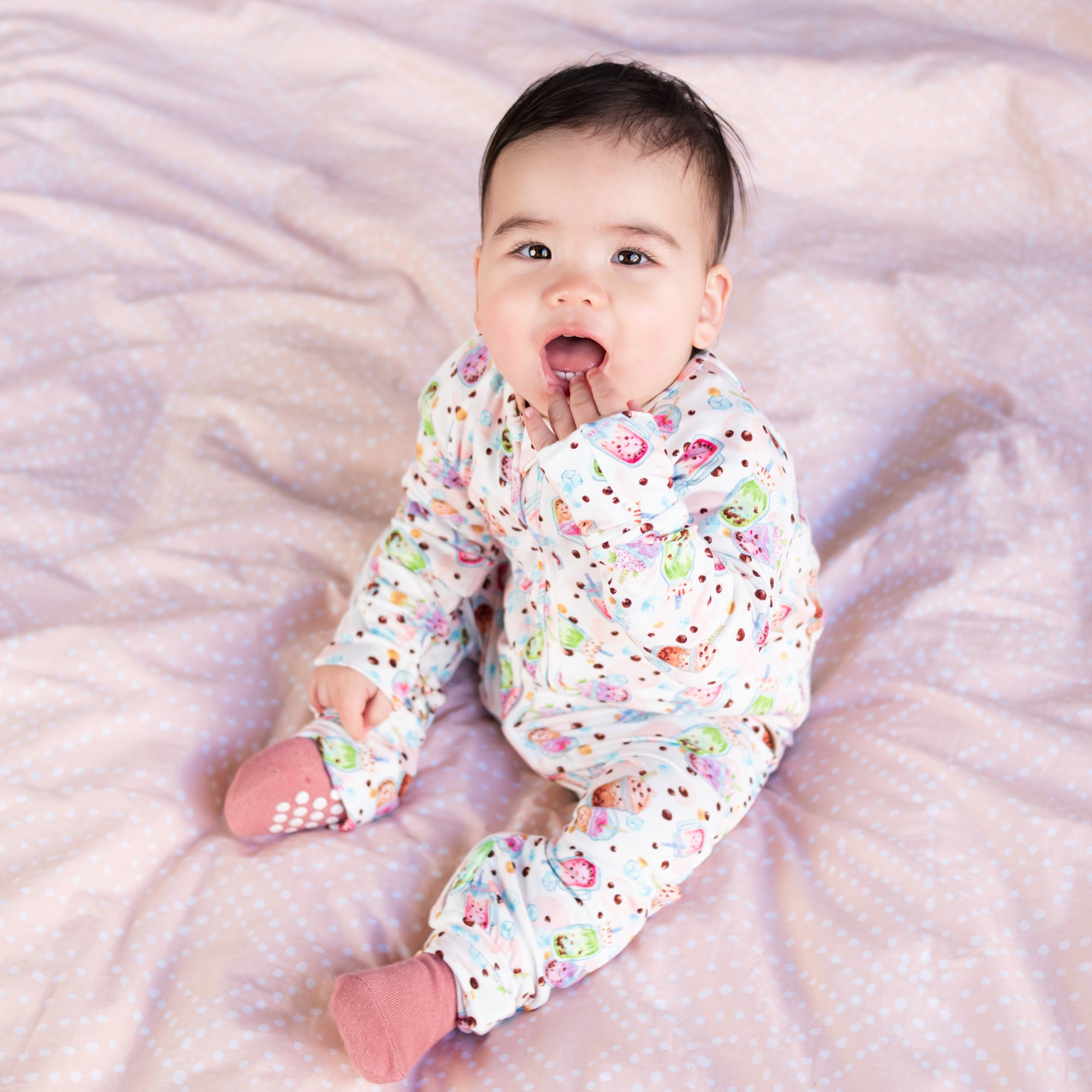 Bamboo Romper (Bootysuit) 3.0 | Bubba Tea - Long and Short Sleeved - Monarch