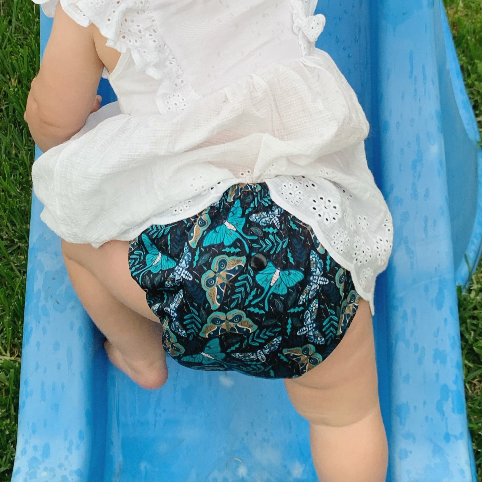 Classic Reusable Cloth Nappy 2.0 | Twilight Flight - Monarch