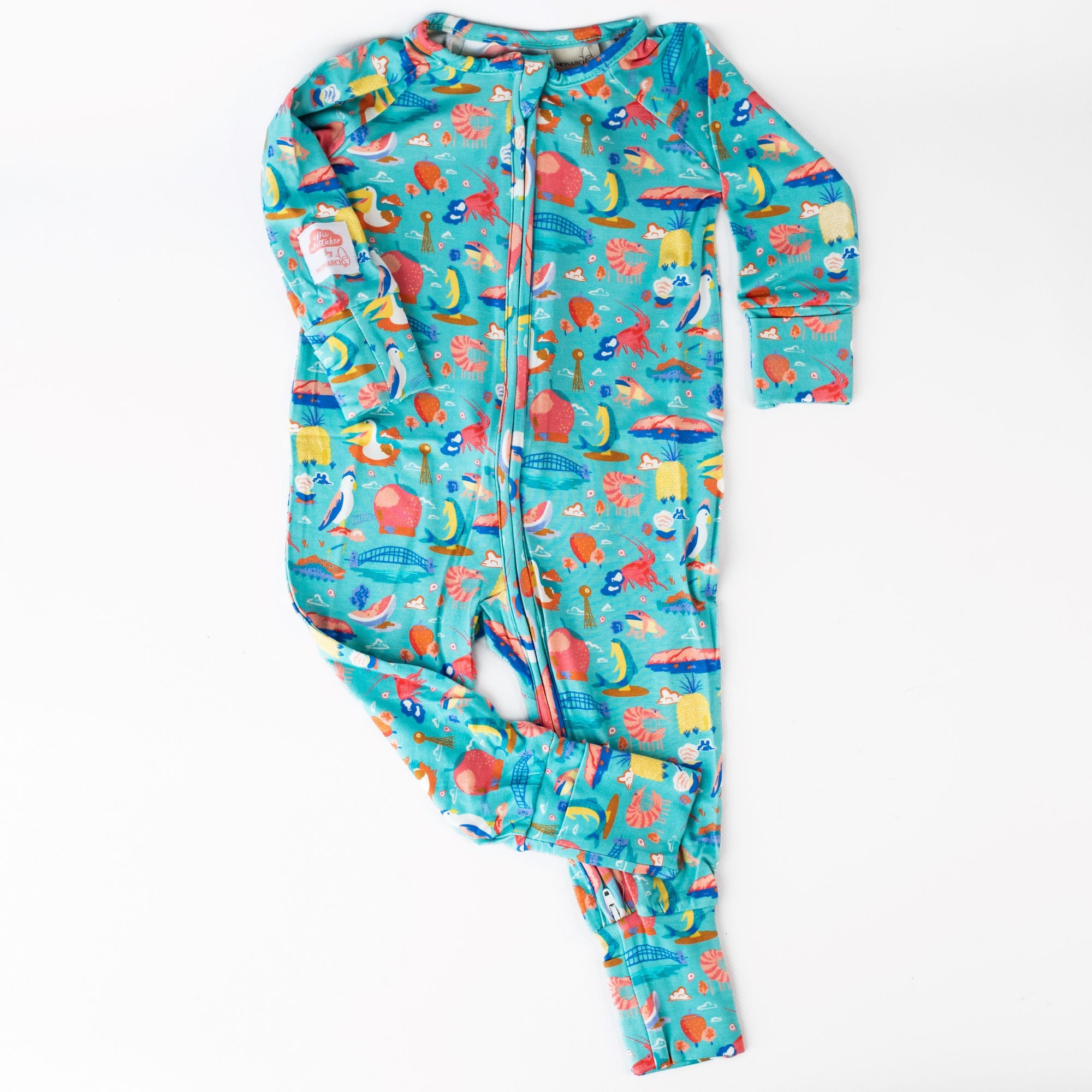 Bamboo Romper (Bootysuit) 3.0 | Ellie Whittaker - Big Things - Long Sleeved - Monarch