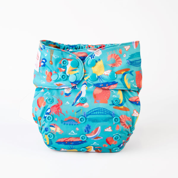 Ultimate Wipeable Cloth Nappy | Ellie Whittaker - Big Things - Monarch