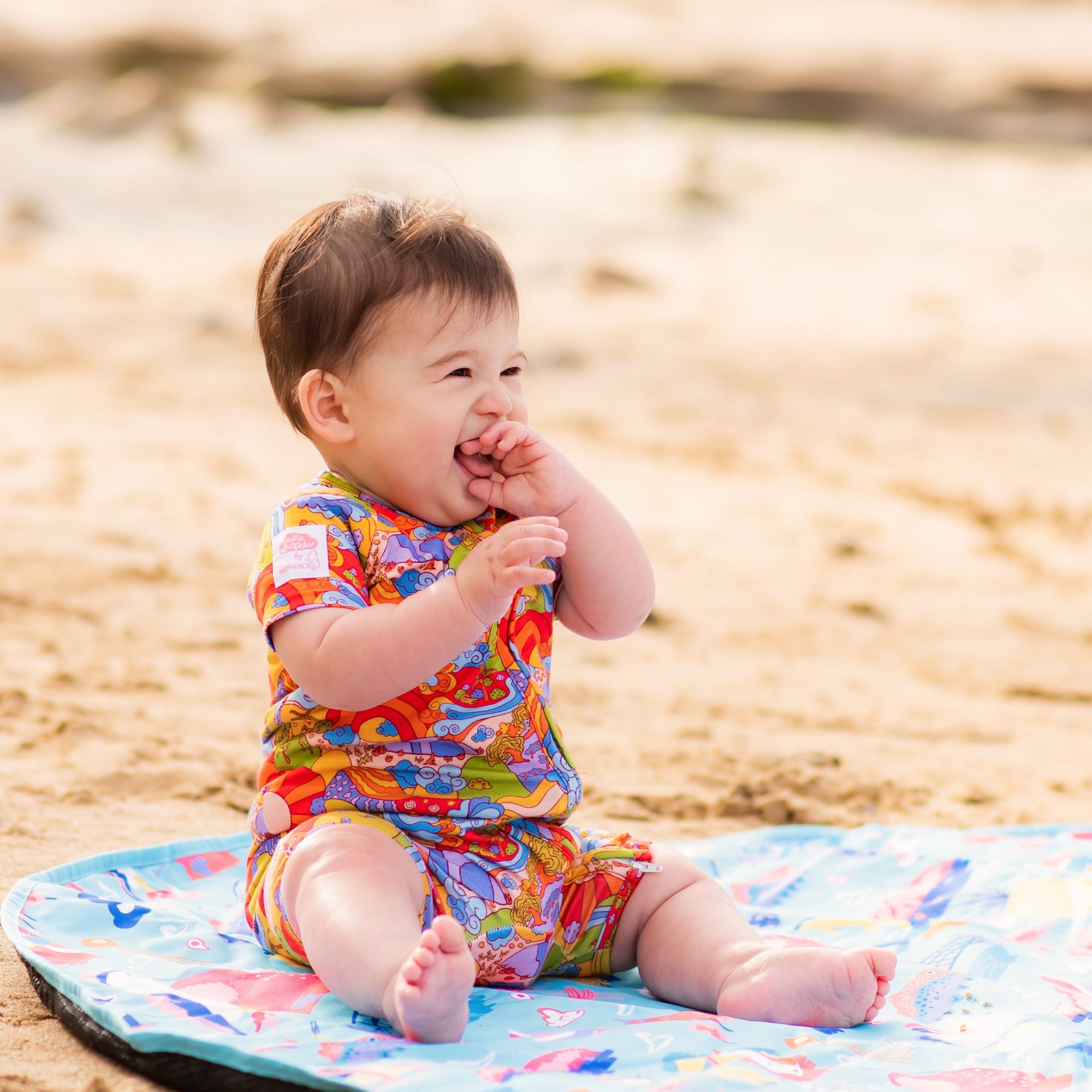 Bamboo Romper (Bootysuit) 3.0 | Ellie Whittaker - Sunburst Country - Short Sleeved - Monarch