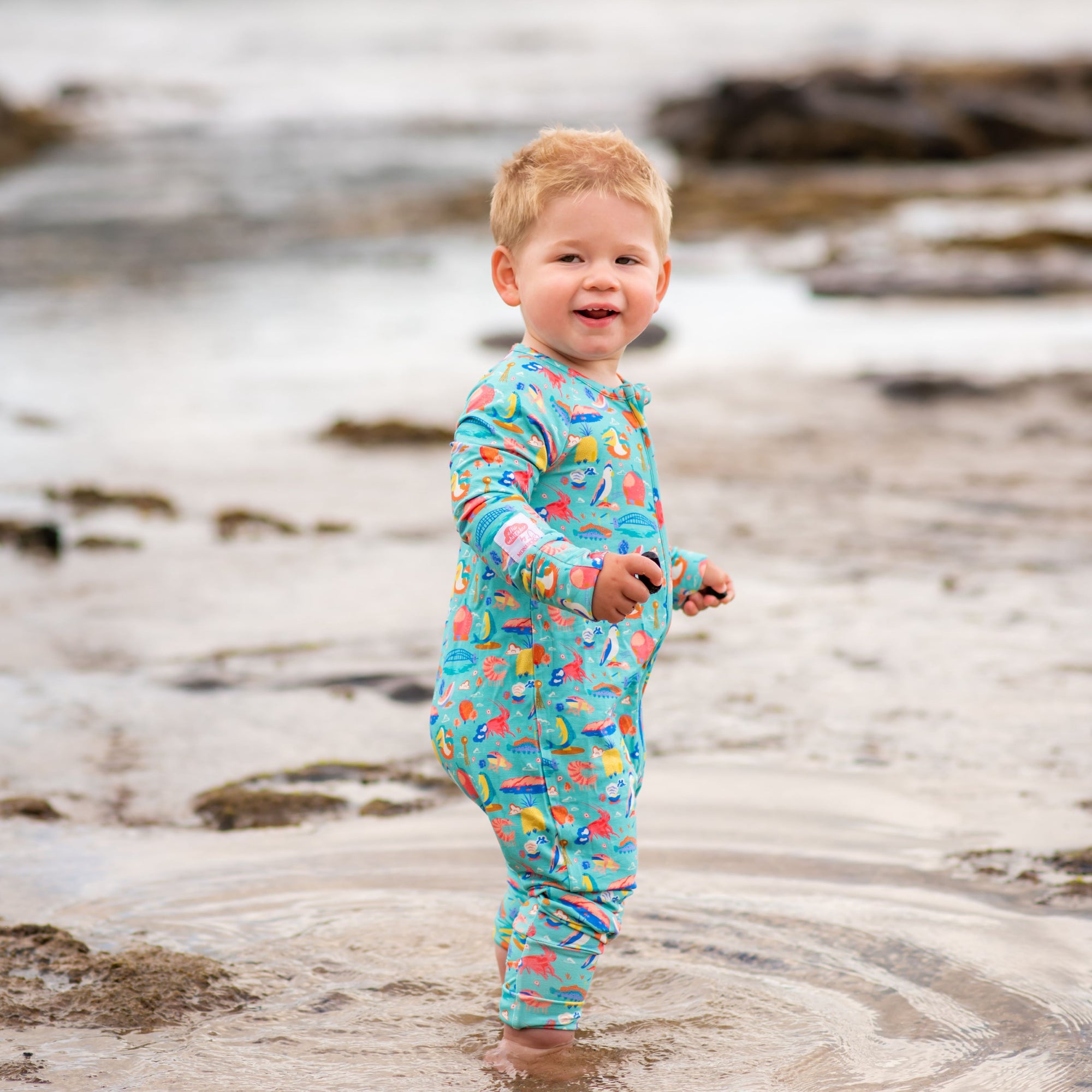 Bamboo Romper (Bootysuit) 3.0 | Ellie Whittaker - Big Things - Long Sleeved - Monarch