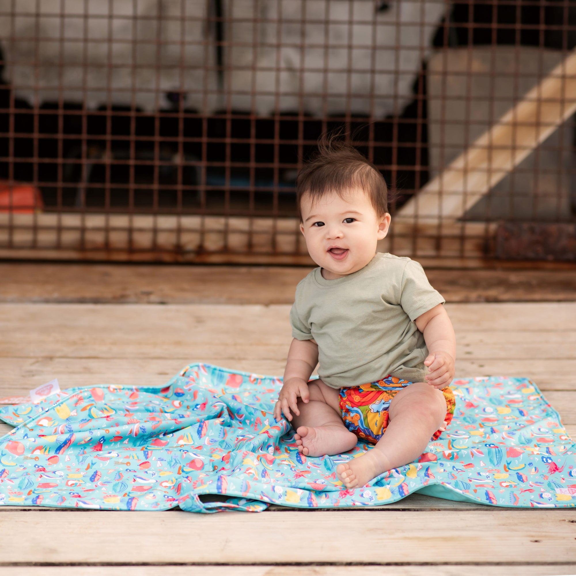 Wipe-Clean Change Mat | Ellie Whittaker - Big Things - Monarch