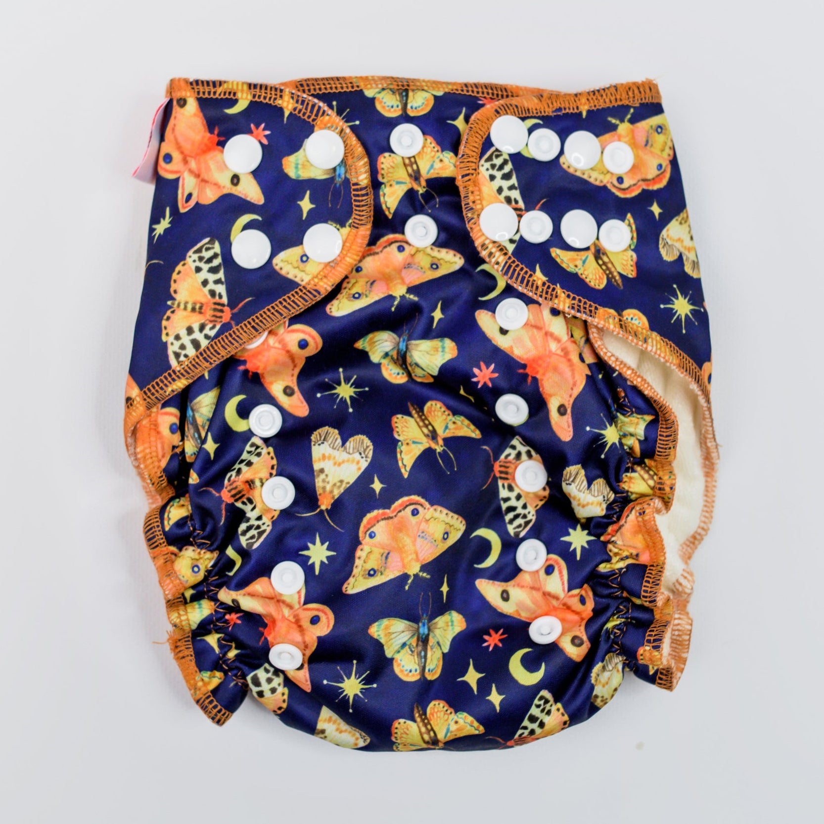 V1 Hybrid Fitted Nappy Cover | Nightlight (OSFM Only) - Monarch