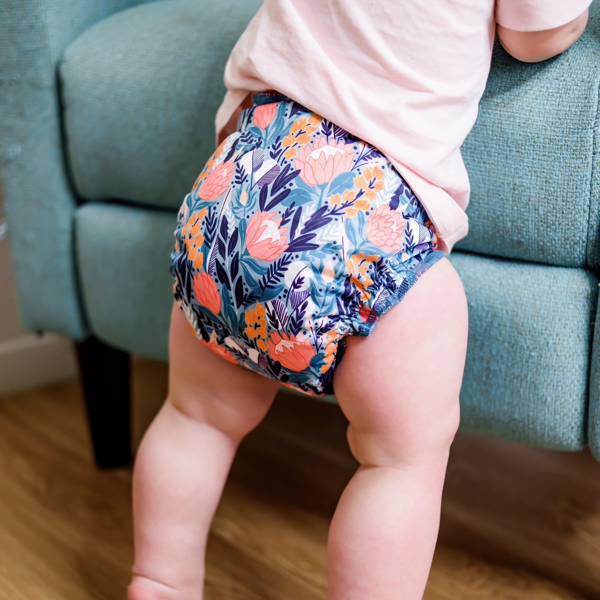 V1 Hybrid Fitted Nappy Cover | Imaginatives (OSFM Only) - Monarch