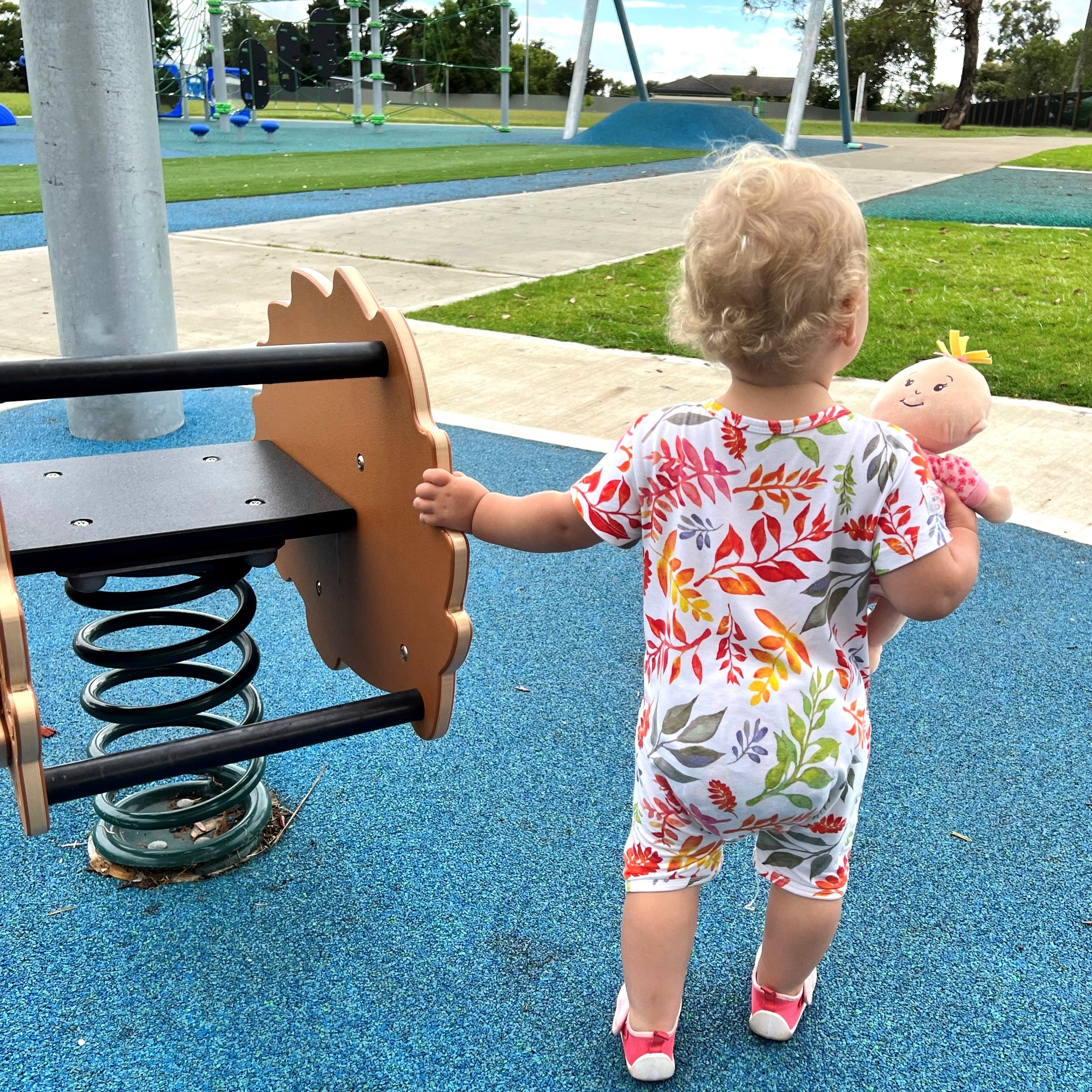 Bamboo Romper (Bootysuit) 1.0 I | Four Seasons - Short Sleeved - Monarch