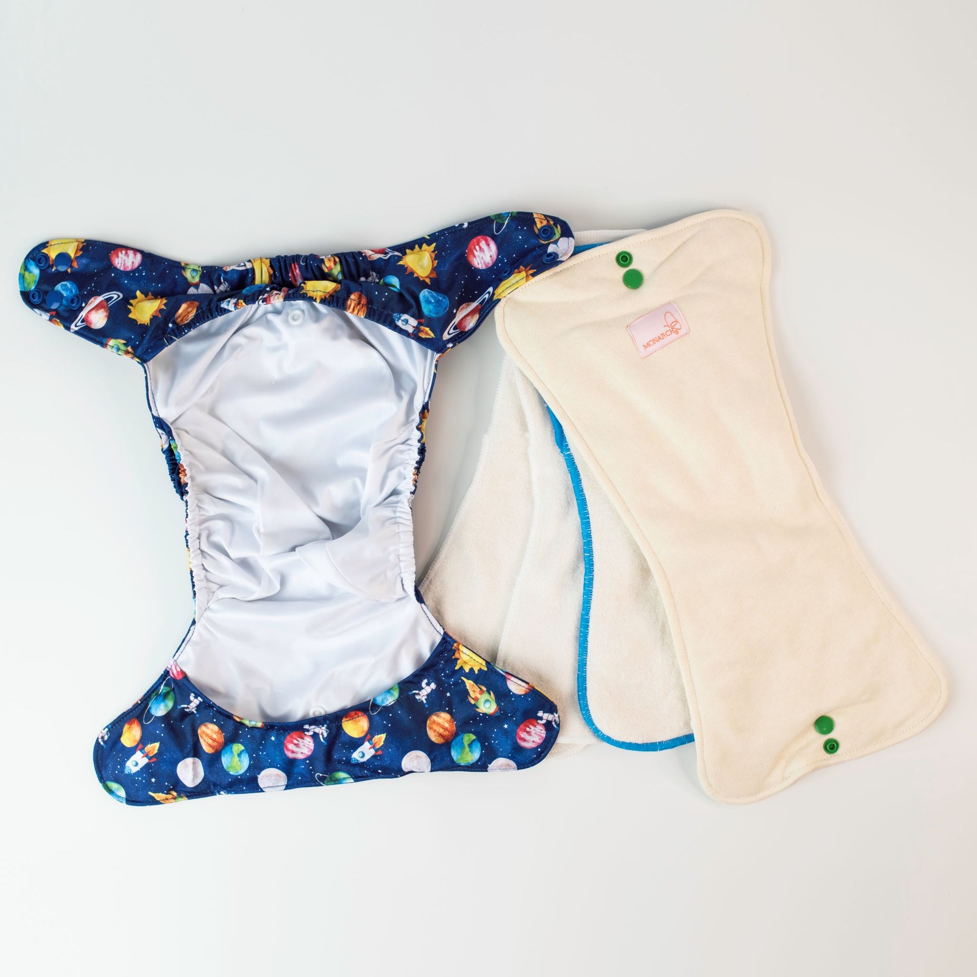 Ultimate Wipeable Cloth Nappy | Blast Off - Monarch