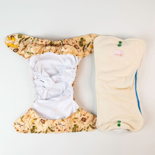 Ultimate Wipeable Cloth Nappy | Wild At Heart - Monarch