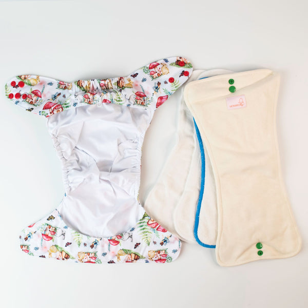 Ultimate Wipeable Cloth Nappy | Fairy Tales - Monarch