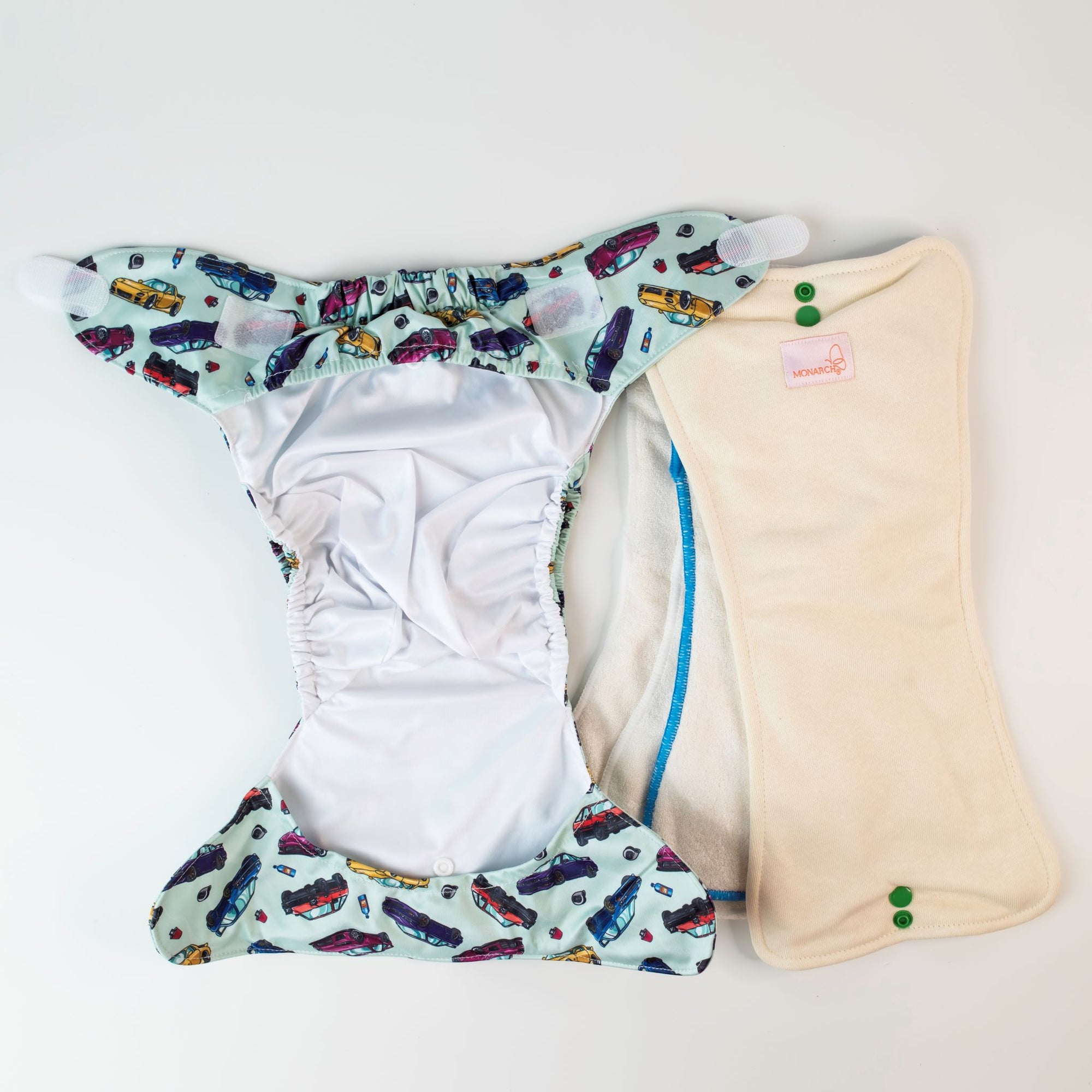 Ultimate Wipeable Cloth Nappy | Turbo Charged - Monarch