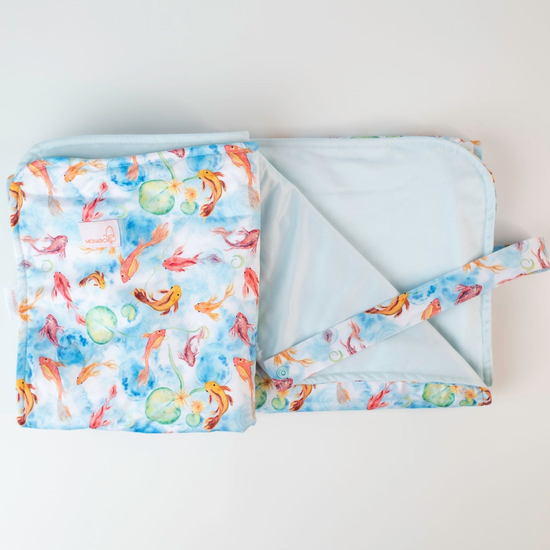 Wipe-Clean Change Mat | Feeling Koi - Monarch