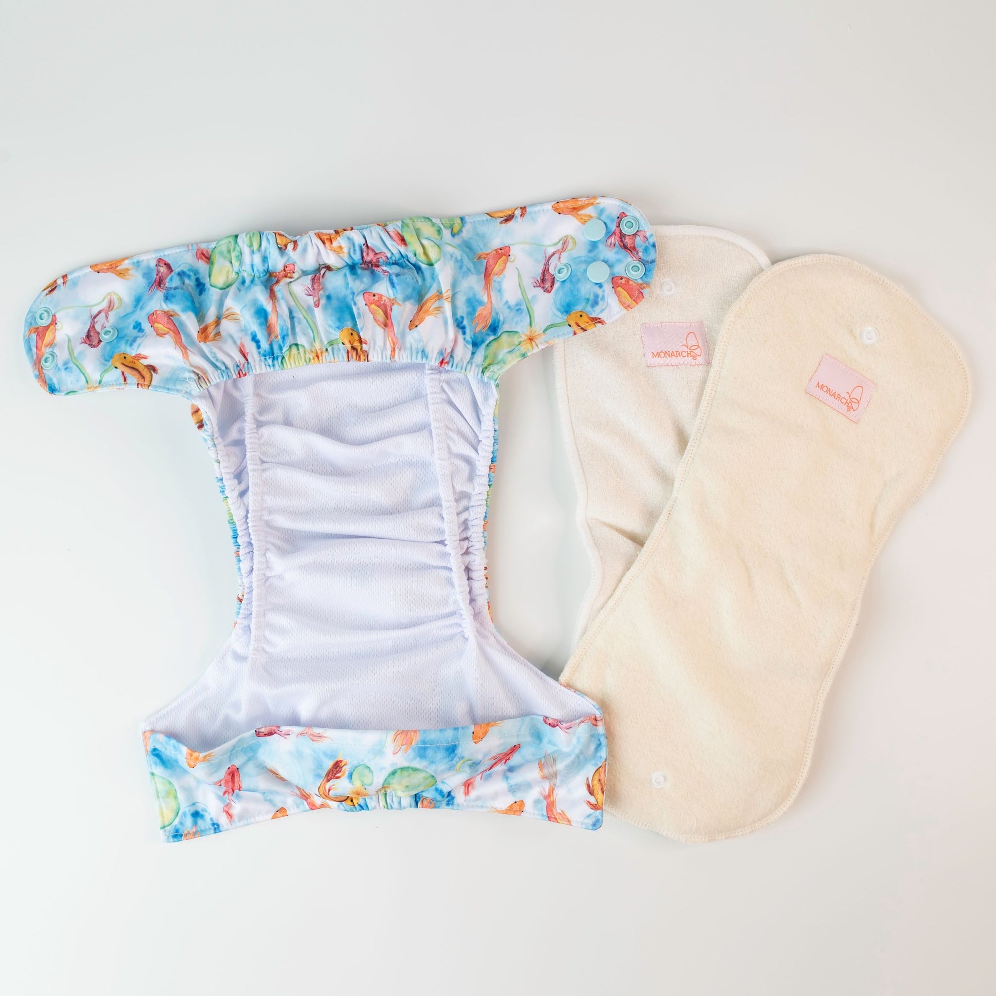 Classic Reusable Cloth Nappy 2.0 | Feeling Koi - Monarch