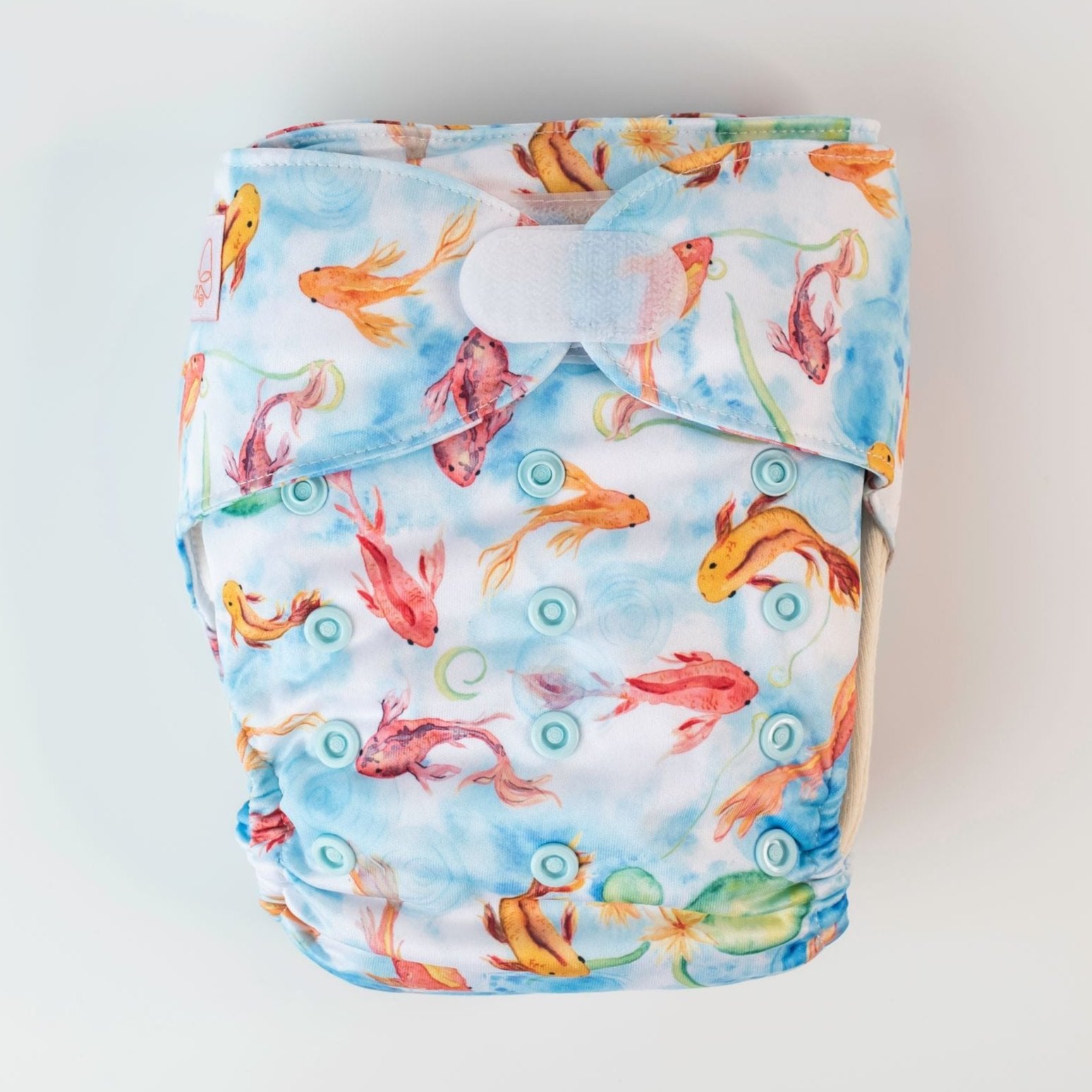 Ultimate Wipeable Cloth Nappy | Feeling Koi - Monarch