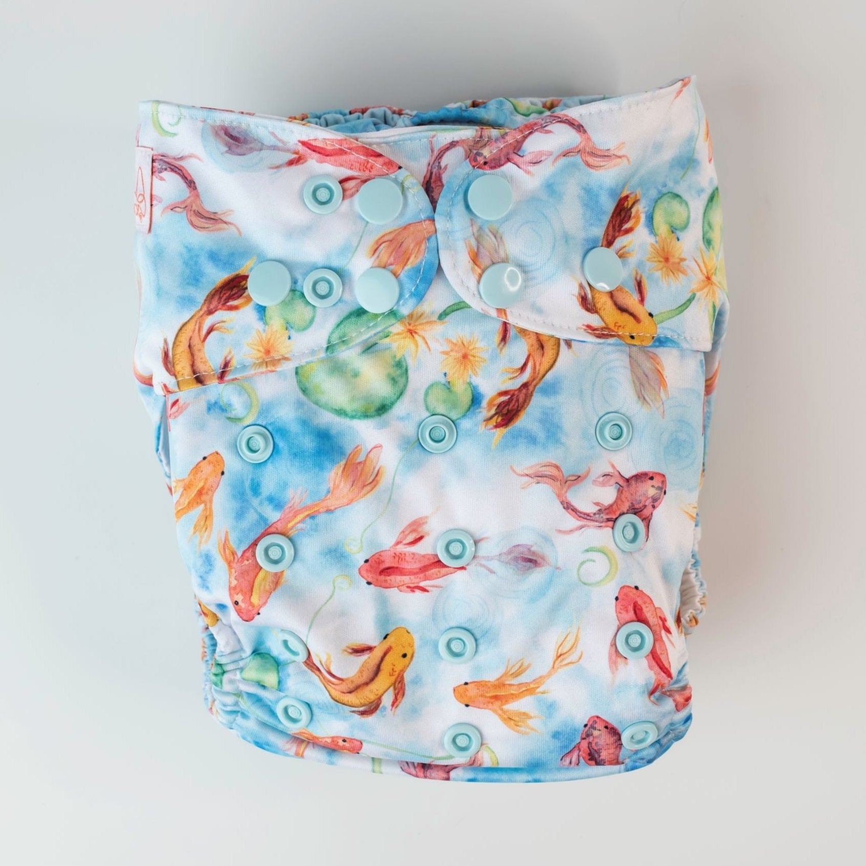 Ultimate Wipeable Cloth Nappy | Feeling Koi - Monarch