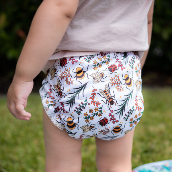 V2 Hybrid Fitted Nappy Cover | Jitterbug - Monarch
