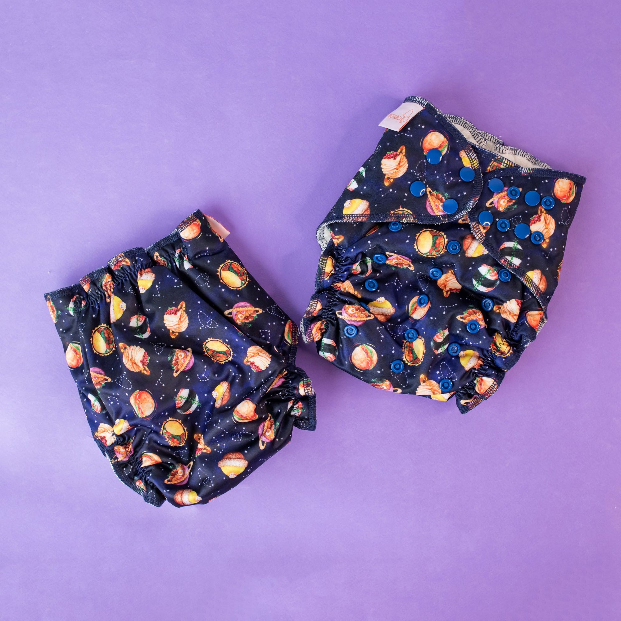 V2 Hybrid Fitted Nappy Cover | Universal Language - Monarch