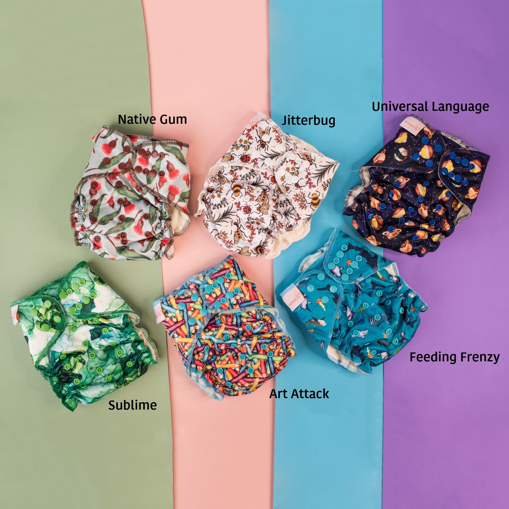 THE SUPREME NIGHT NAPPY (V2 Hybrid Fitted + Insert Set) - Monarch