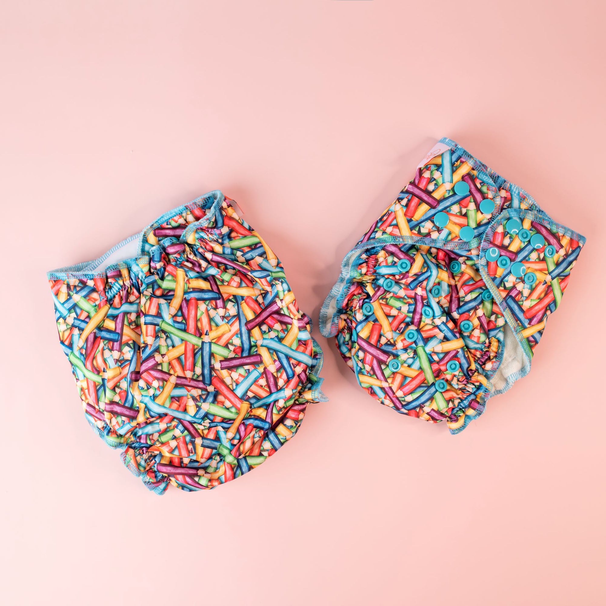 V2 Hybrid Fitted Nappy Cover | Art Attack - Monarch