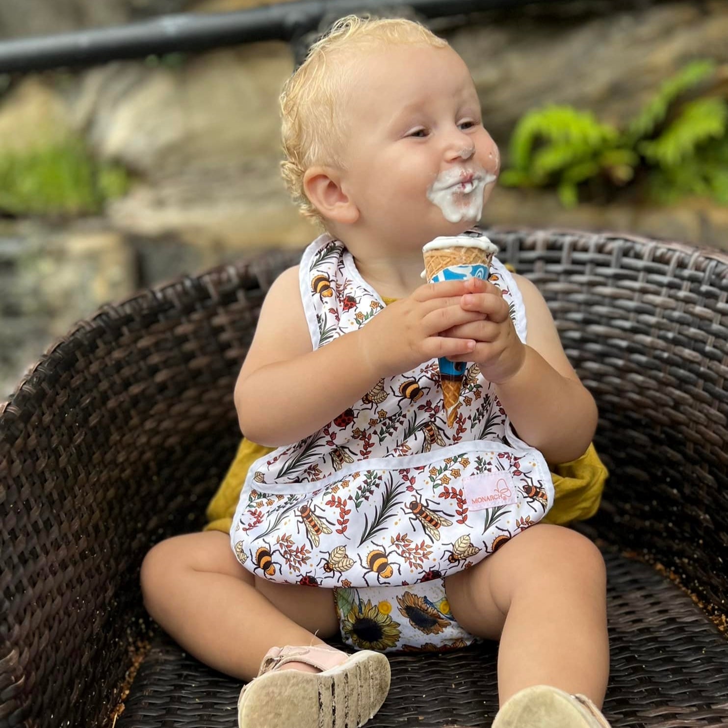 Reversible Bibs - Jitterbug - Monarch