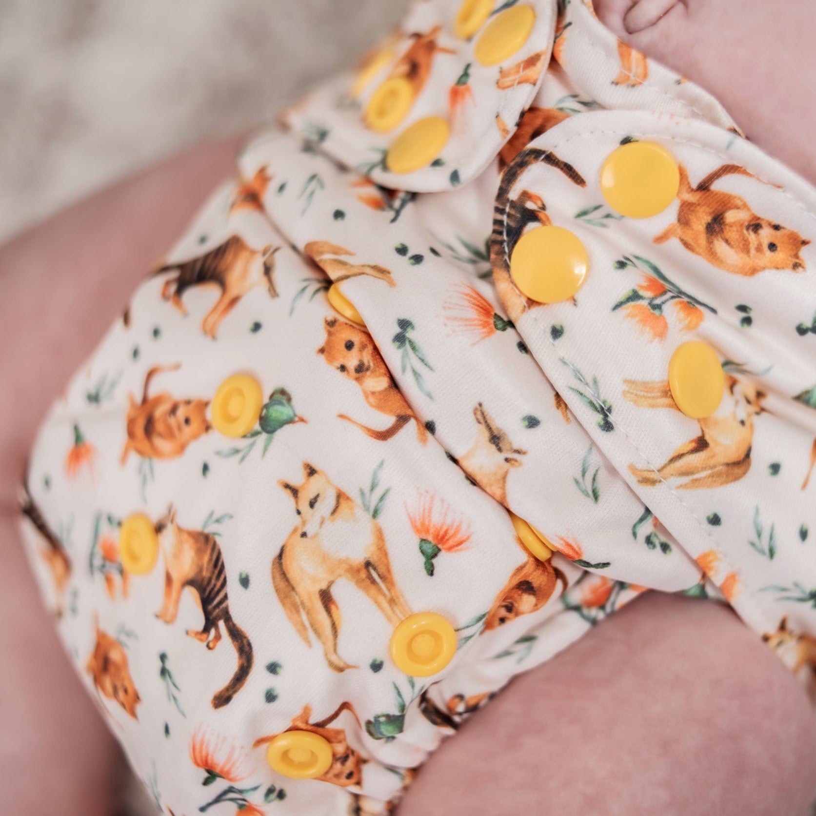 Ultimate Wipeable Cloth Nappy | Bush Buddies (Nap Edition) - Monarch