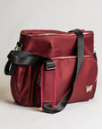 [SECONDS] 4-in-1 Nappy Backpack | Cranberry - Monarch