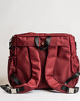 [SECONDS] 4-in-1 Nappy Backpack | Cranberry - Monarch