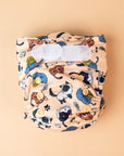 Newborn Wipeable Nappy | Feline Good - Monarch