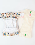 Newborn Wipeable Nappy | Feline Good - Monarch