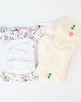 Newborn Wipeable Nappy | Bubba Tea - Monarch