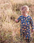 Bamboo Romper (Bootysuit) 2.0 | Nightlight - Long Sleeved - Monarch